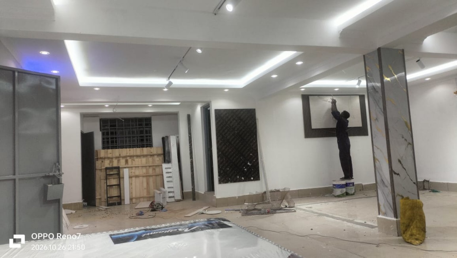 Commercial interior lighting project